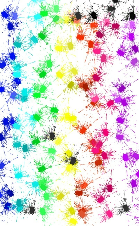 Splashes of paint