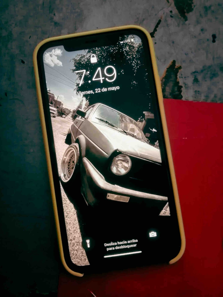 smartphone and car