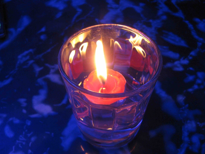 The cup of candle