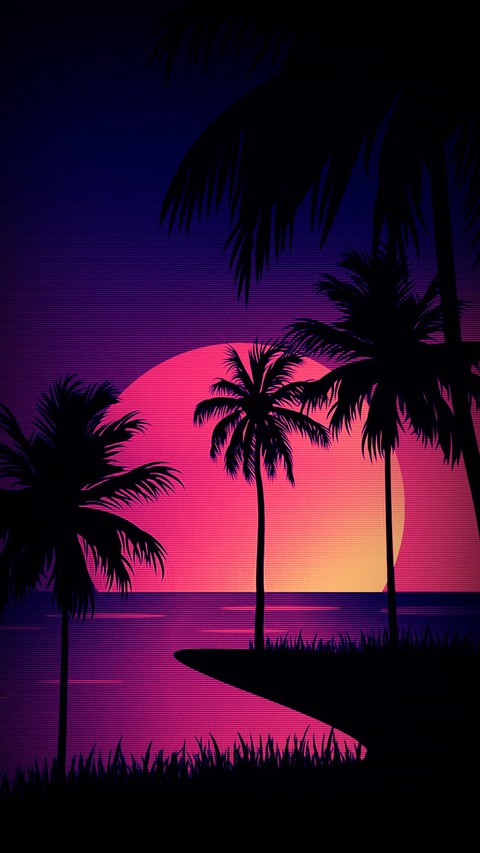 silhouette, sunrise wallpapers