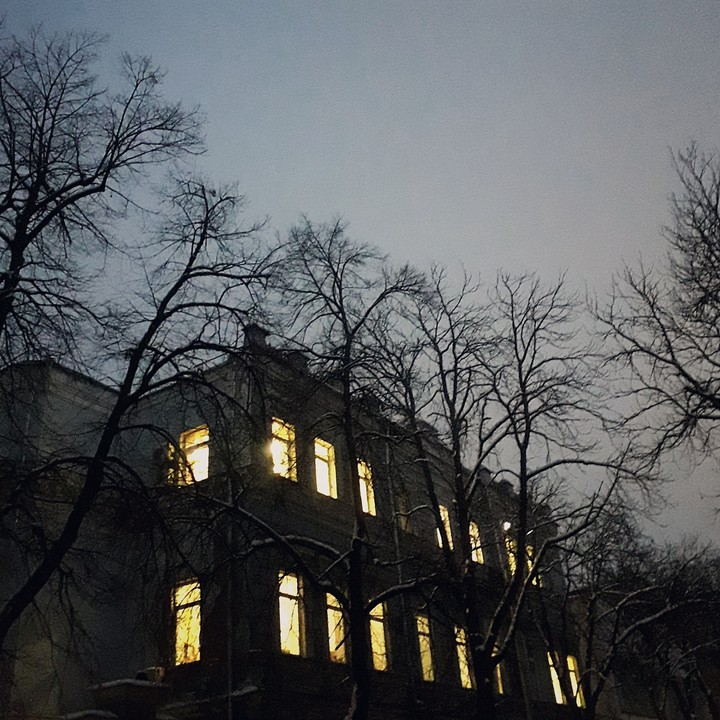 light in the windows.