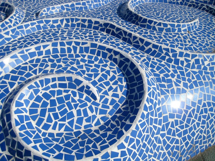 Mosaic blue two
