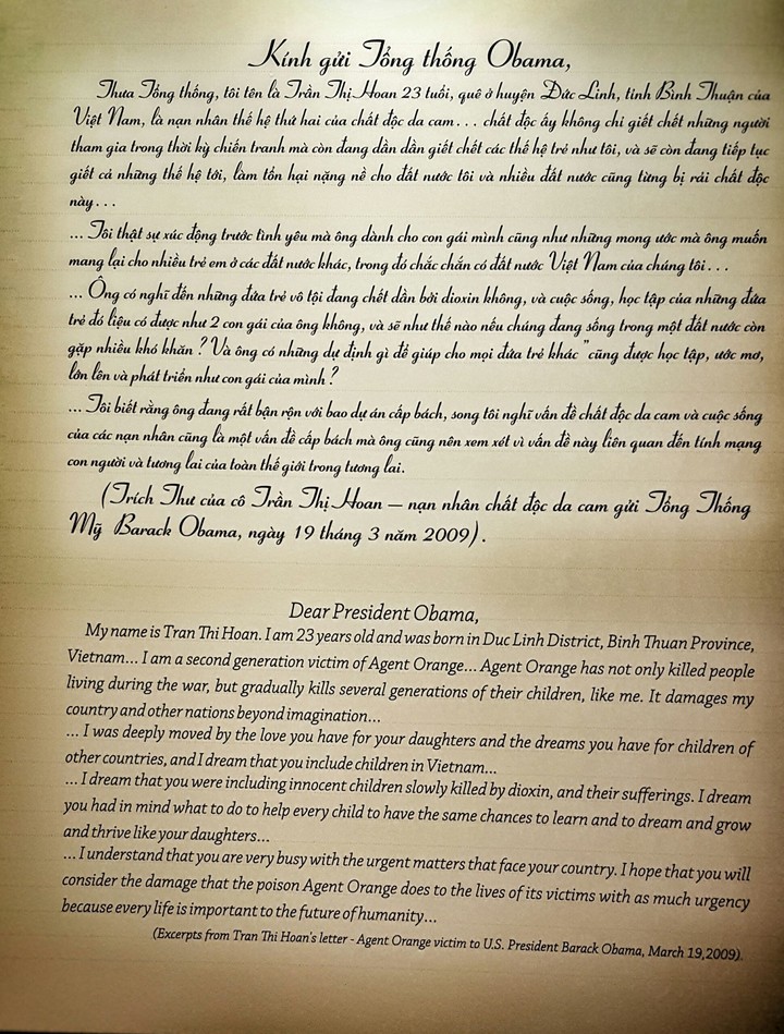 Orange Victim letter to Obama