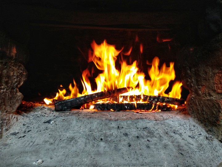 the burning wood. #fire #burning wood #heat #flame