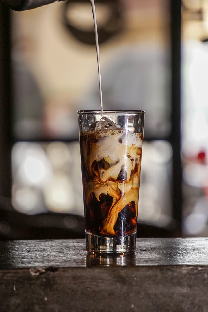 Ice Cold Brew Coffee With Creamy Soft Milk