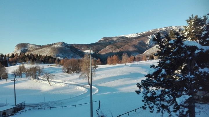valle dei ciliegi innevata