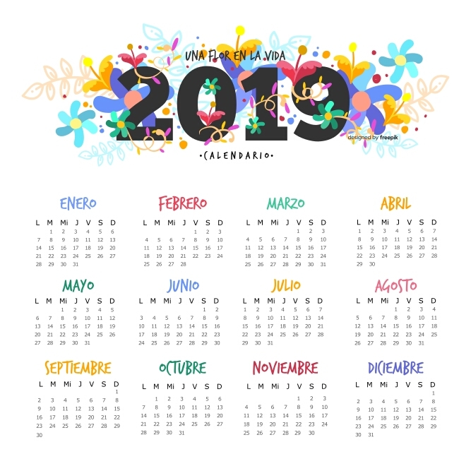Calendario 2019