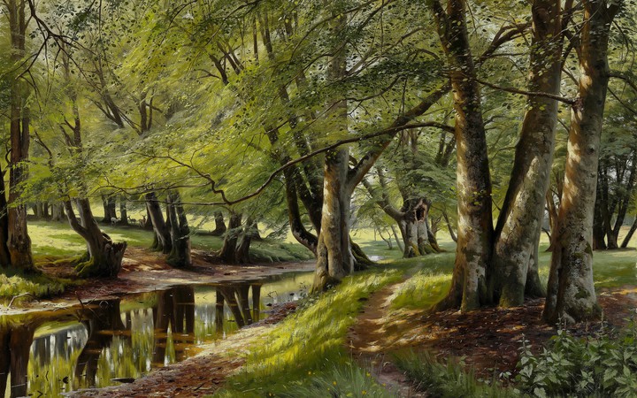 Forest painting