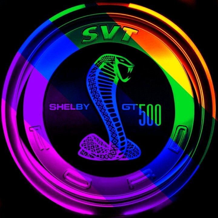 rainbow pride ford Shelby cobra gt 500 badge!
