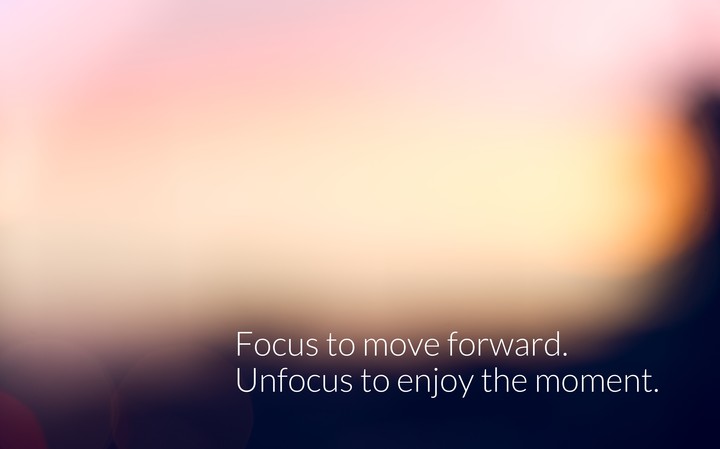 Unfocus