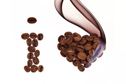 из кофейных зёрен