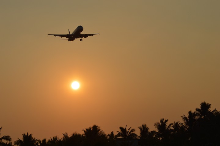 Flight over sun