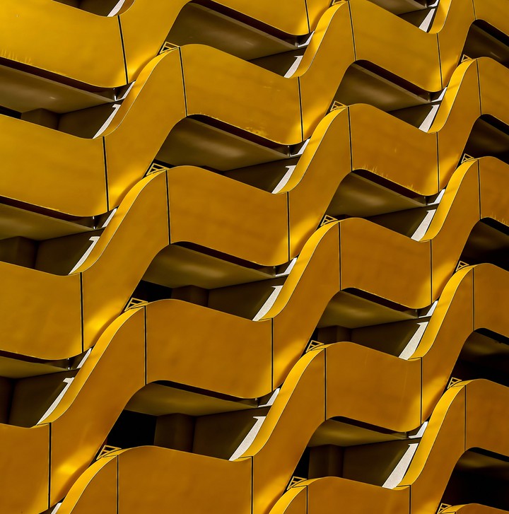 Bronze colour building