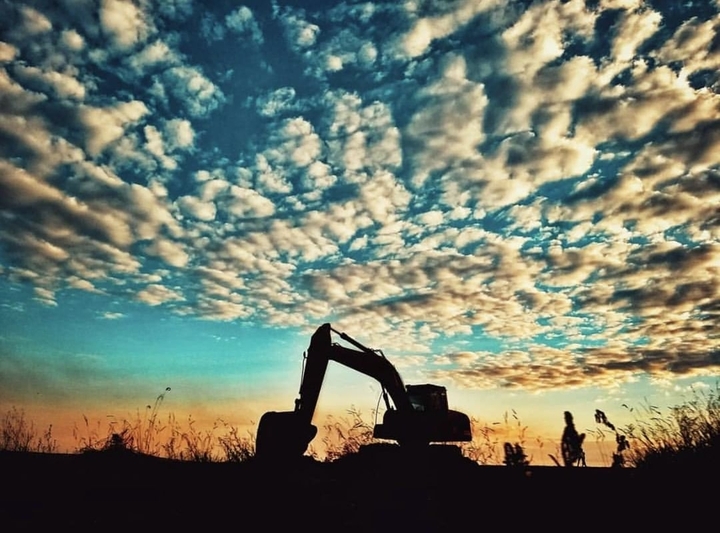 A vehicle among the clouds