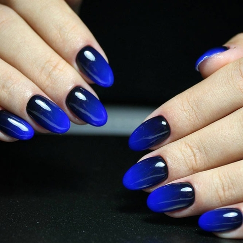 Blue nail