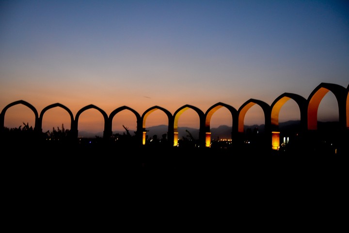 sunset Pakistan monument