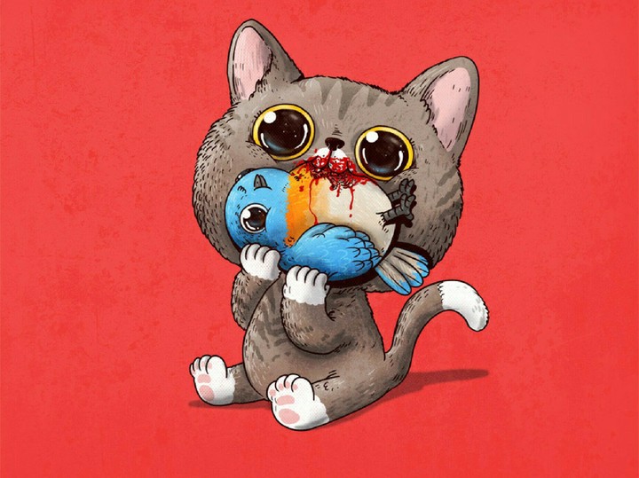 Cat & Bird