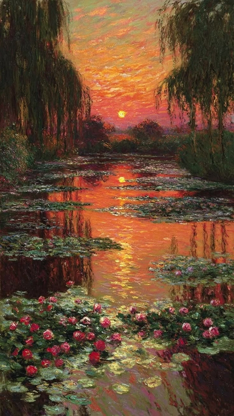 sfondi evening, reflection