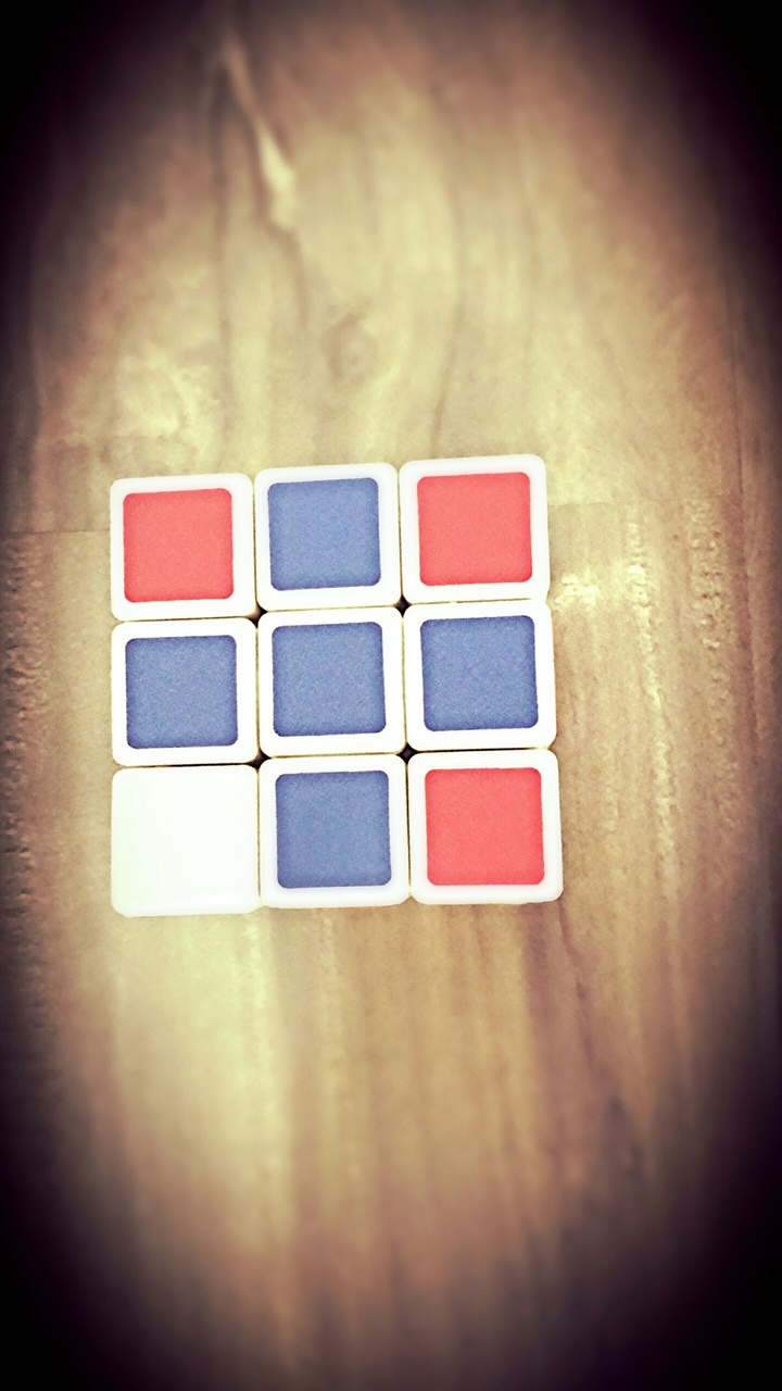 Red White N Blue Rubix Cube