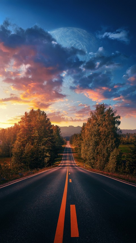тапети Yellow, highway