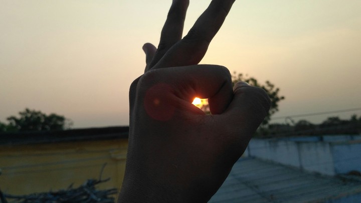 sun inside my hand