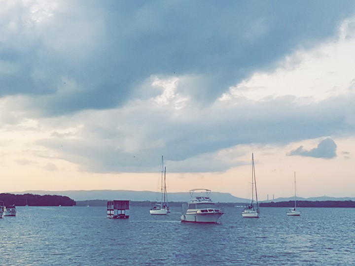out to sea