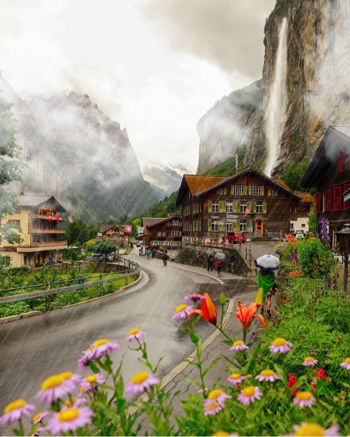 rain on mountain