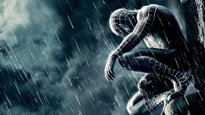 black spiderman