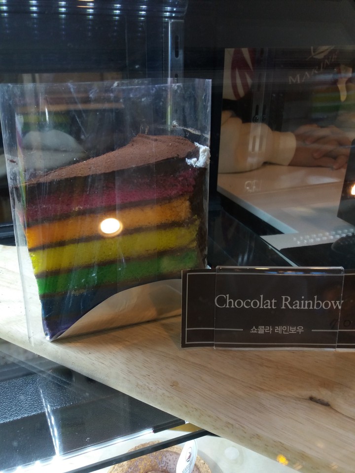sweet rainbow cake