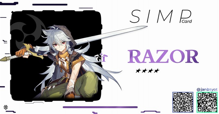 Genshin Impact / Razor simp card