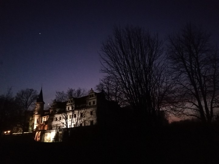 castle and a sunset