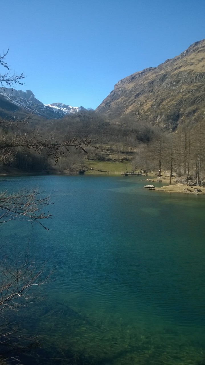 Mountain lake in Italy