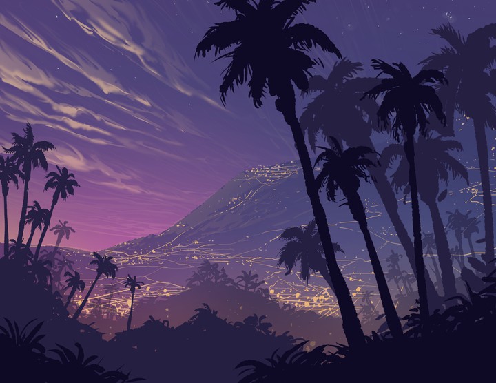 summer night art ☀️♒