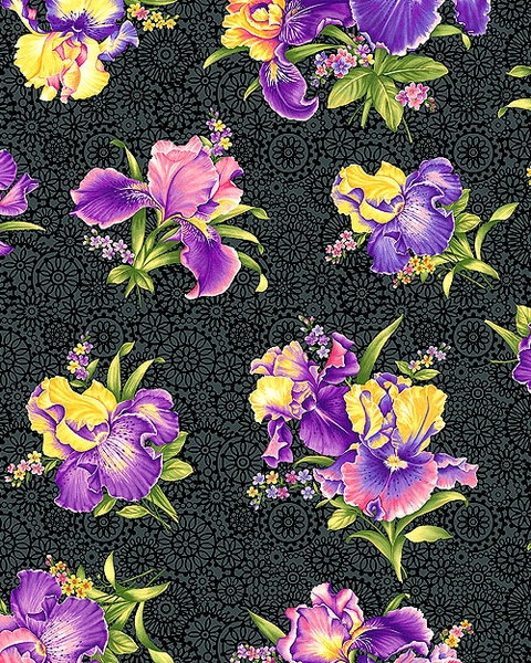 pattern Iris purple