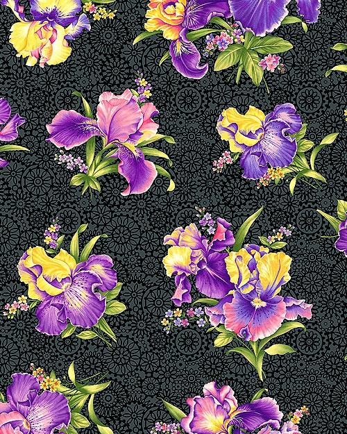 pattern Iris purple