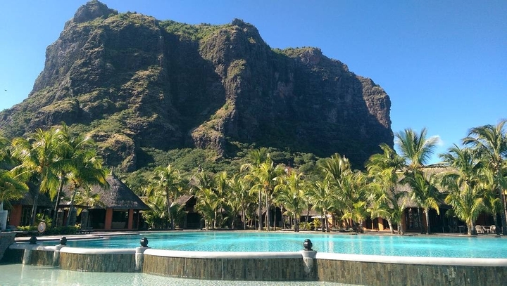 Beautiful view of the mountain Le Morne