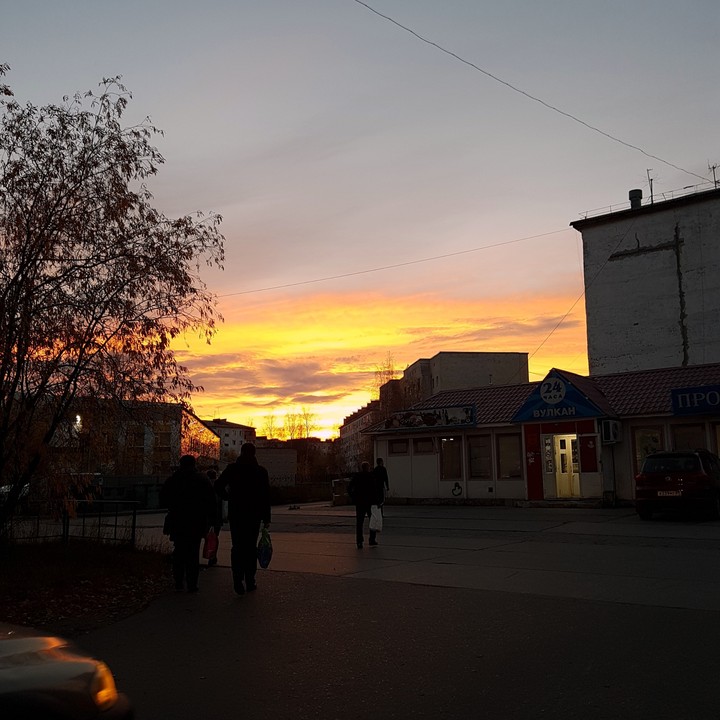 закат