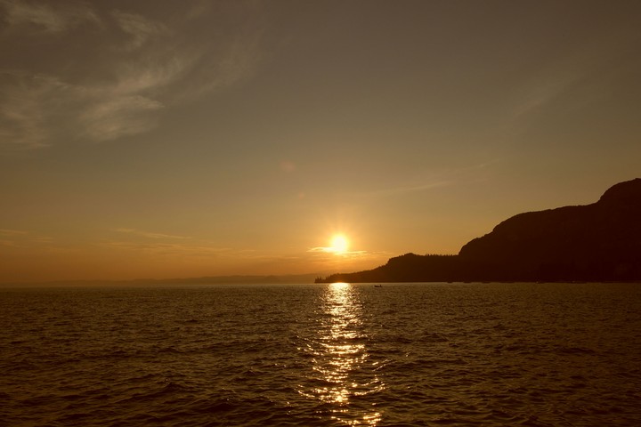 Sunset in Garda Lake