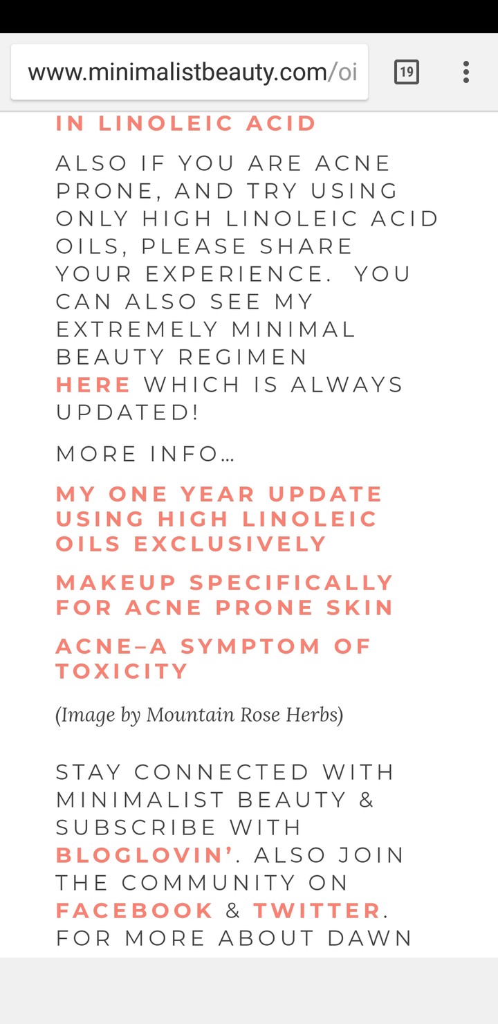 Acne, Oil Cleansing