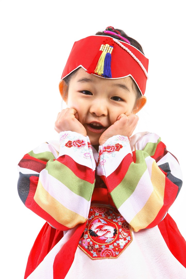 Family in Korean Dress
