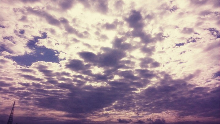 the evening sky