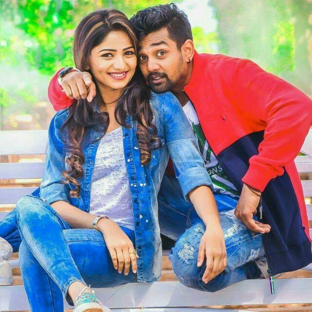 Dhruva sarja with Rachitha raam