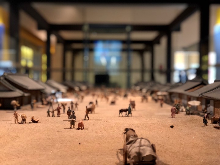 model of Hanyang city in Joseon.