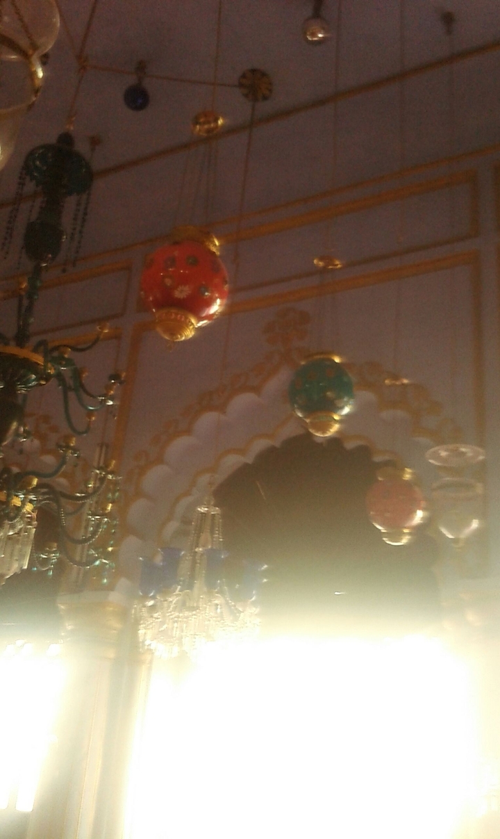 colourful lamps