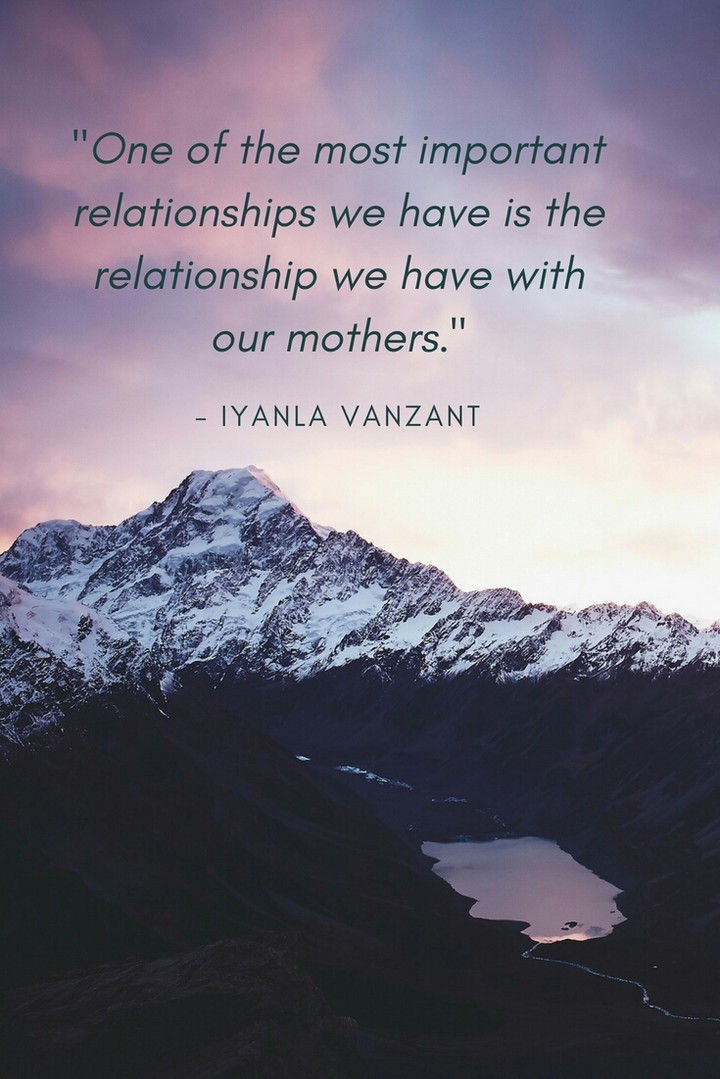 A quote for children and mothers