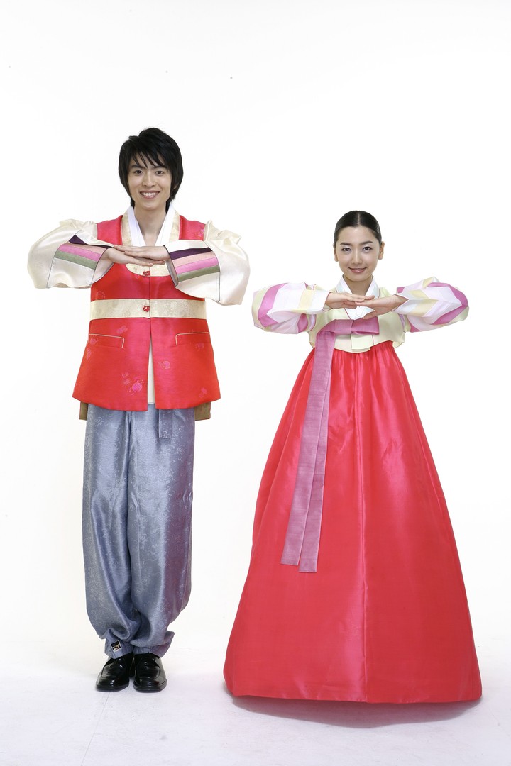 Couple in Korean Dress