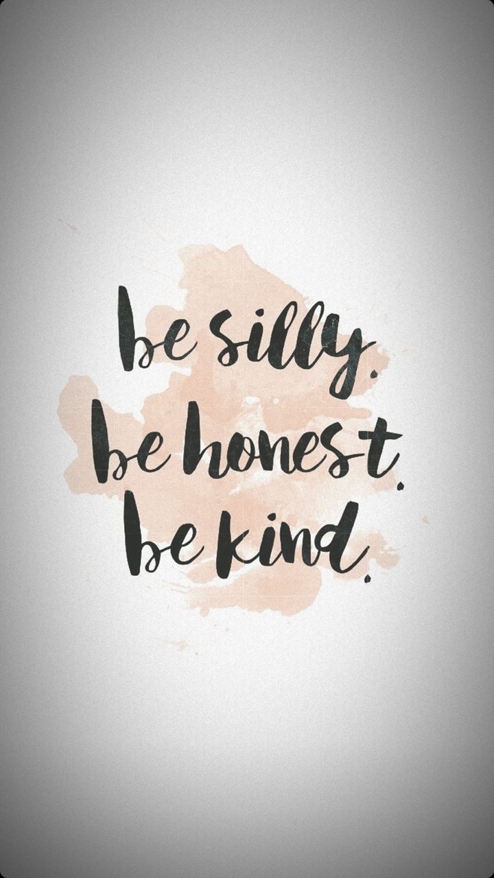 be kind