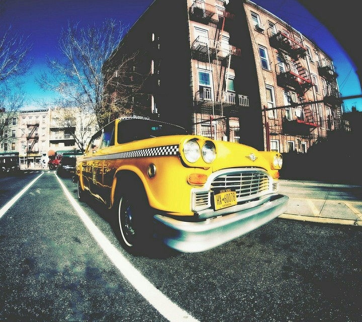 yellow car