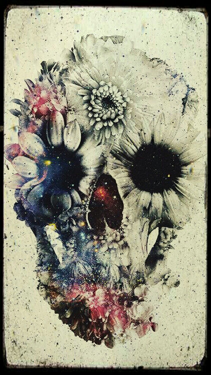 Flower skull