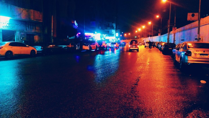under raining